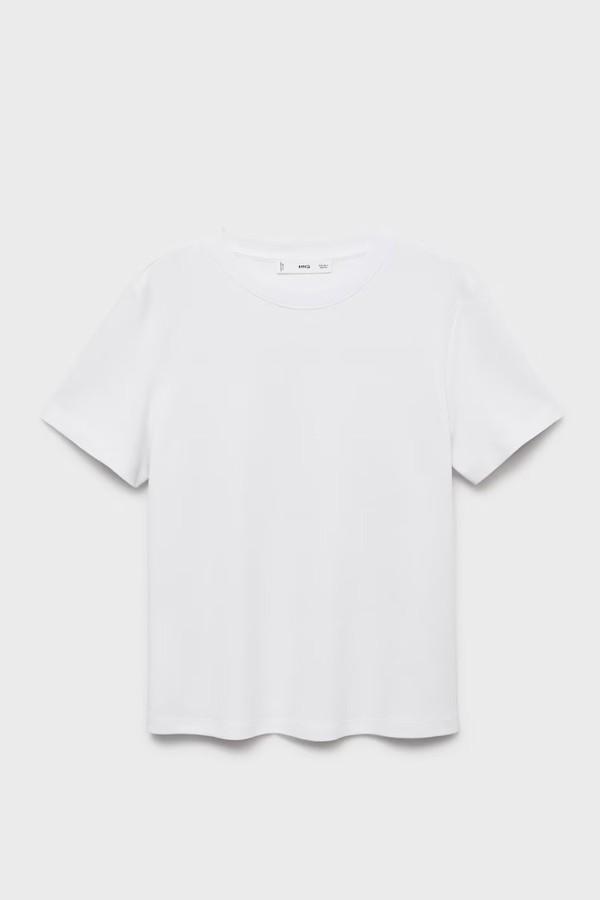 Cotton Short-Sleeved T-Shirt from Mango