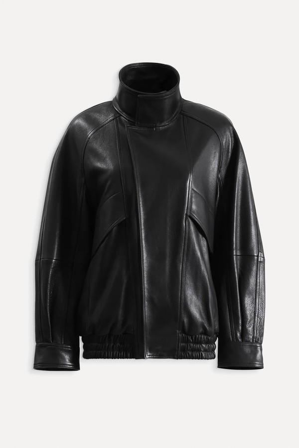 Ariste Fluid Leather Jacket from Nour Hammour