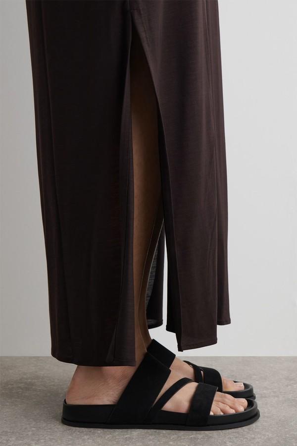 Multi-Strap Suede Sandals