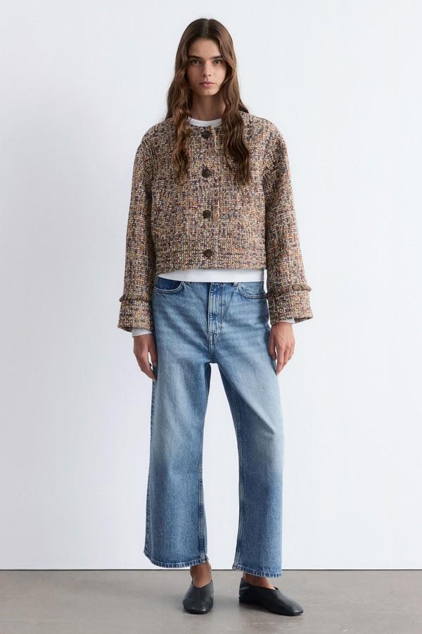 Cropped Bouclé Jacket