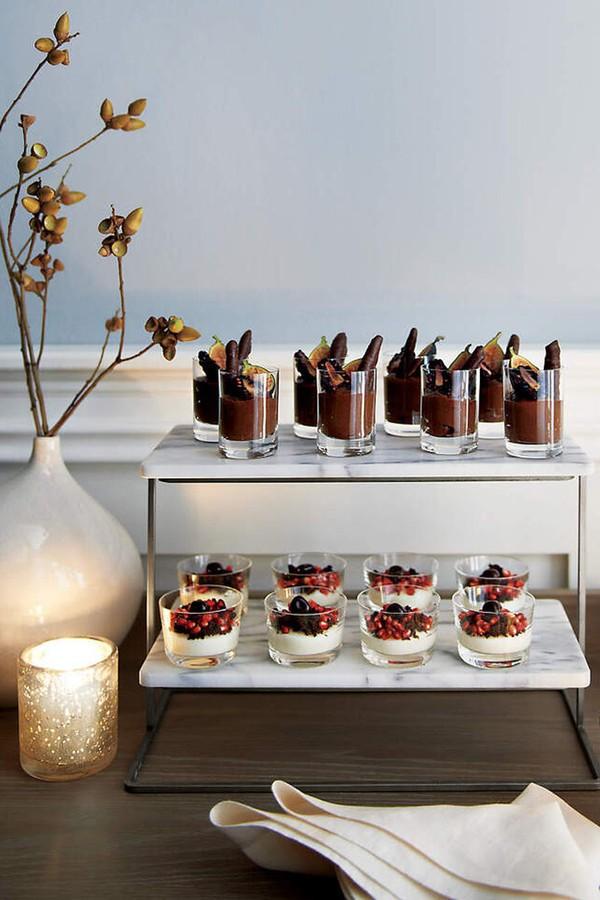 French Kitchen Marble 2-Tier Server from Crate & Barrel