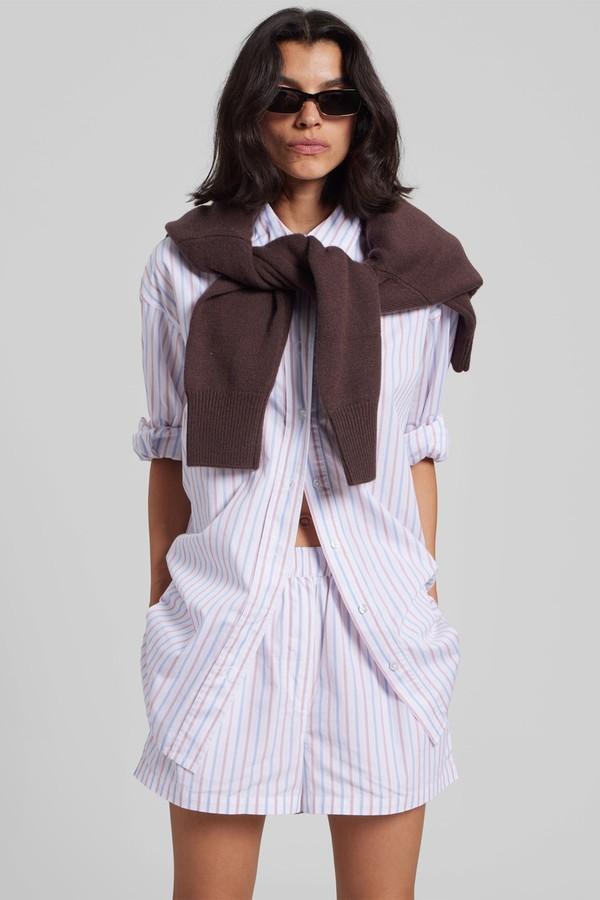 Remain Oversized Striped Shirt