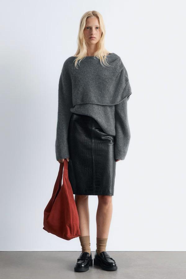 Knitted Cape Sweater