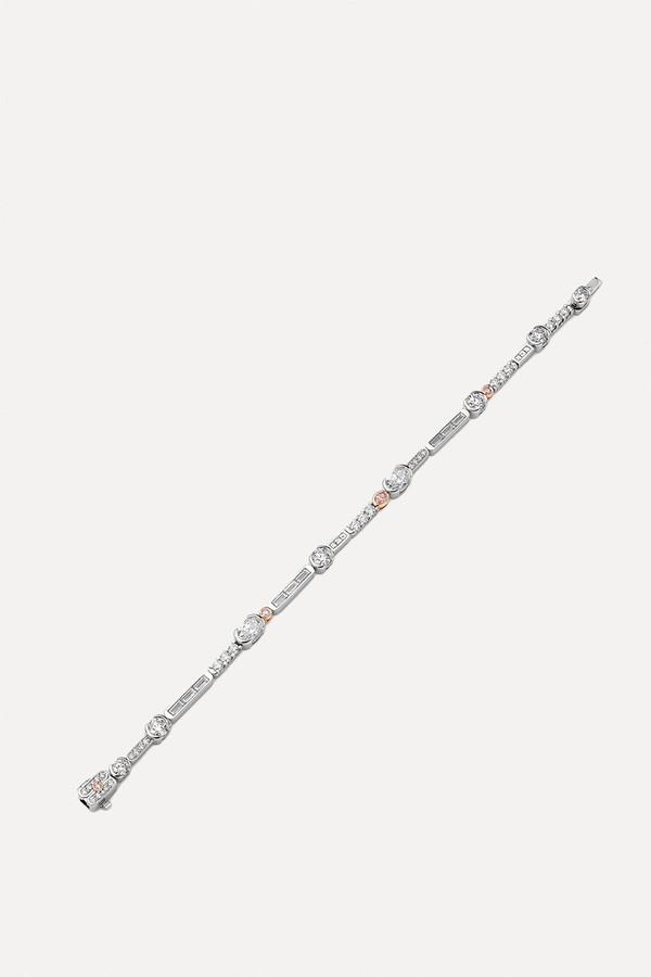 The National Gallery Play Of Light Diamond Platinum Bracelet