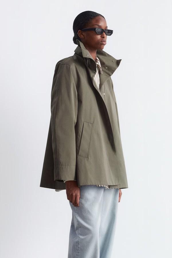 A-Line Funnel-Neck Jacket