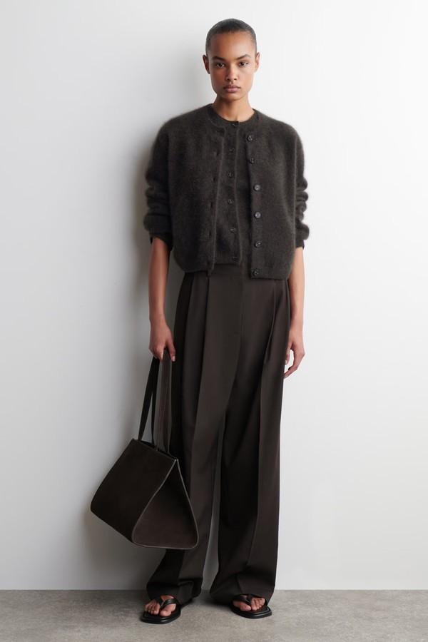 Brushed-Cashmere Cardigan