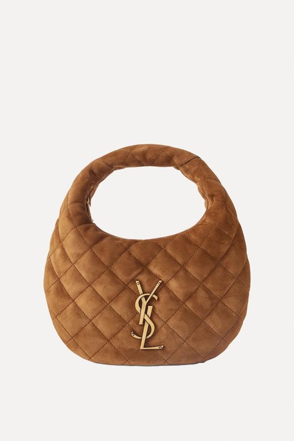 Quilted Suede Shoulder Bag from SAINT LAURENT