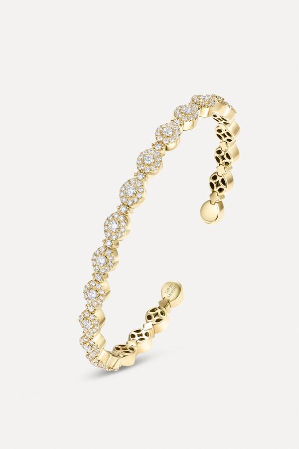 Triolette Square Diamond Bangle