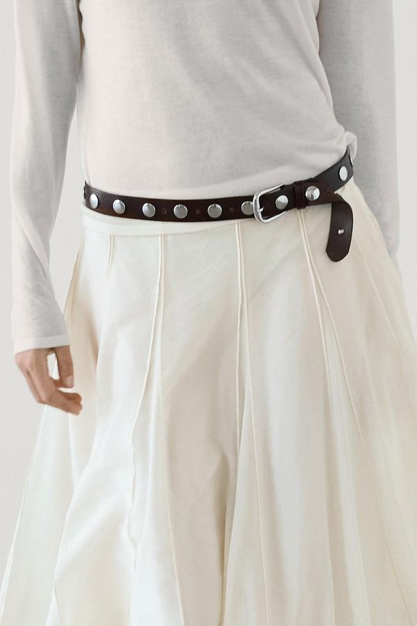 Studded Nappa Leather Belt
