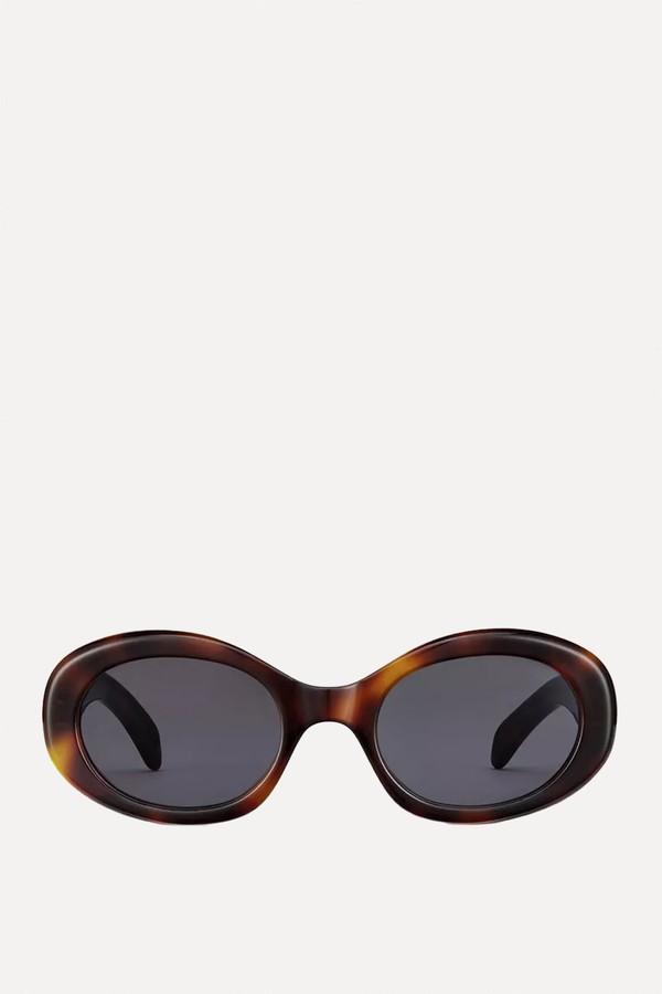 Triomphe Oval Sunglasses  from   CELINE