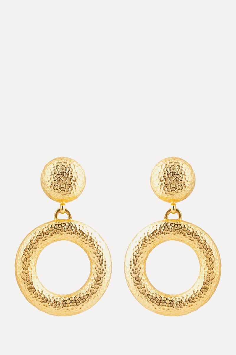 Gold-Plated Large Earrings from Ben Amun