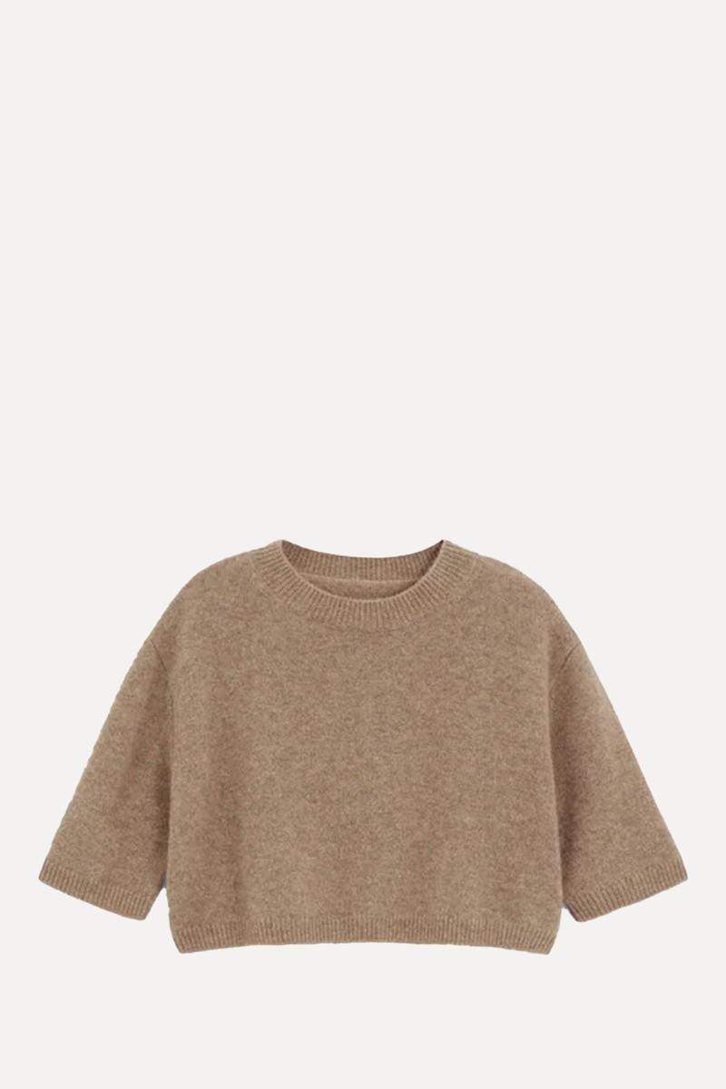 Cropped Cashmere Sweater