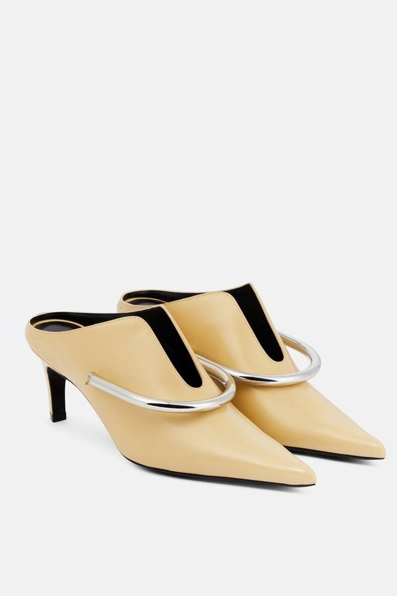 Embellished Leather Mules from Jil Sander