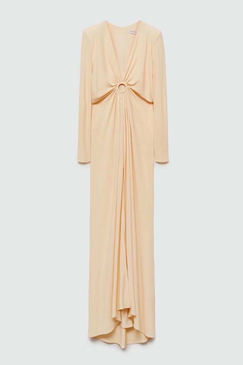 Hoop Dress With Gathered Opening