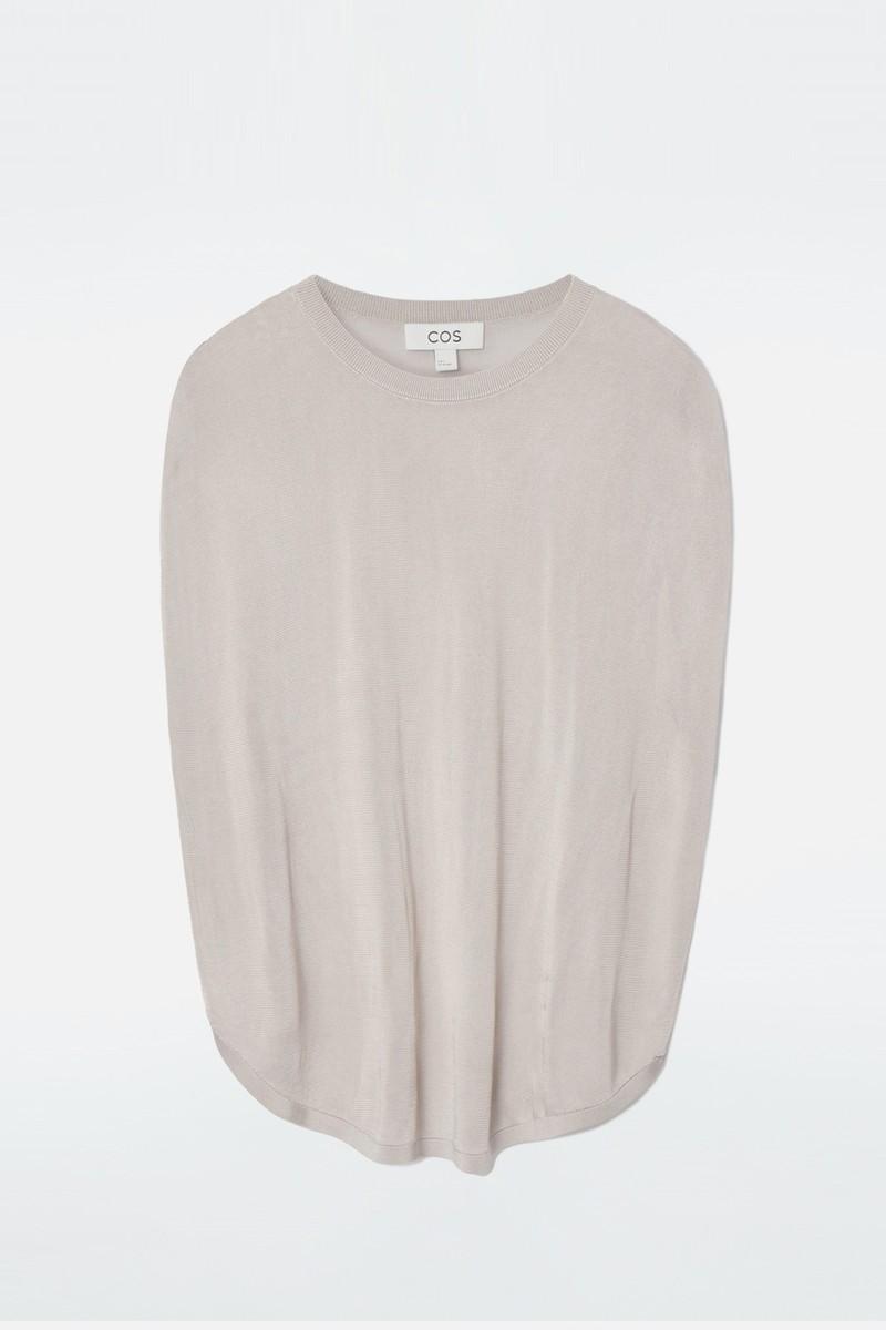 Knitted Circle-Cut T-Shirt from COS