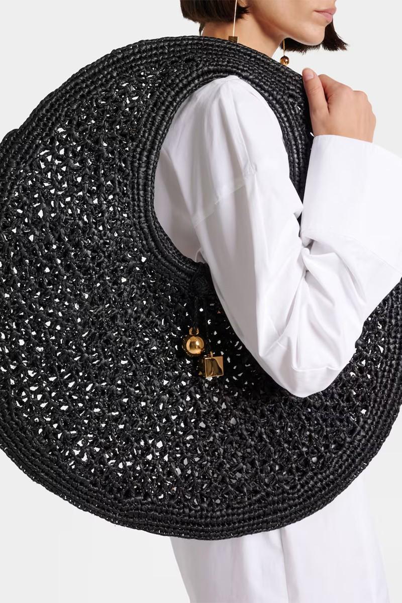 Le Rond Spiaggia Raffia Tote Bag from Jacquemus