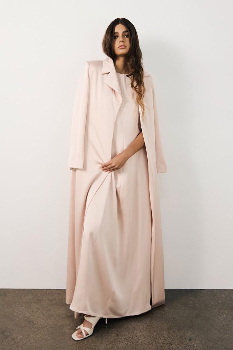 Full Length Satin Blazer from Bazza Alzouman