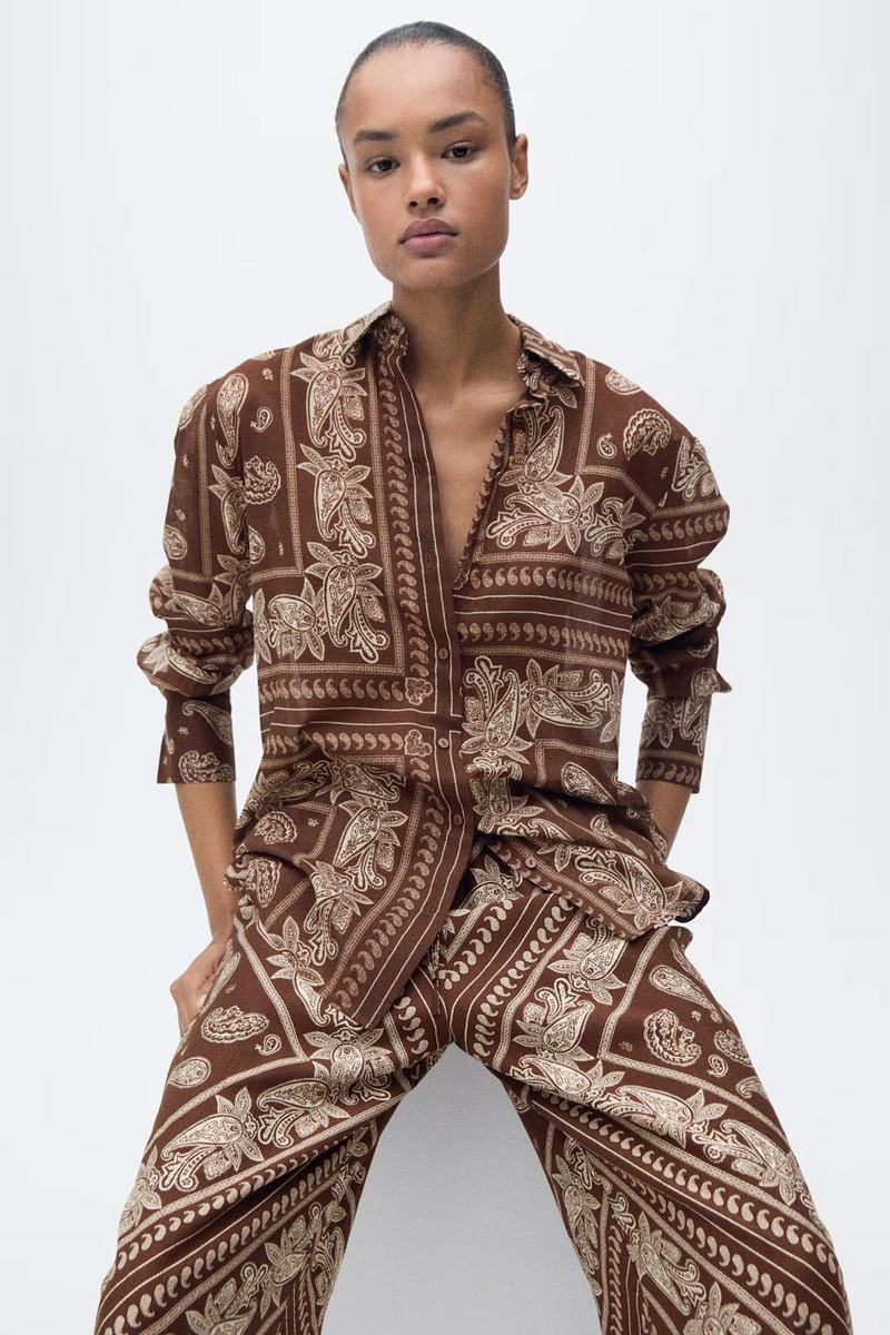 Regular-Fit Paisley Shirt from Mango