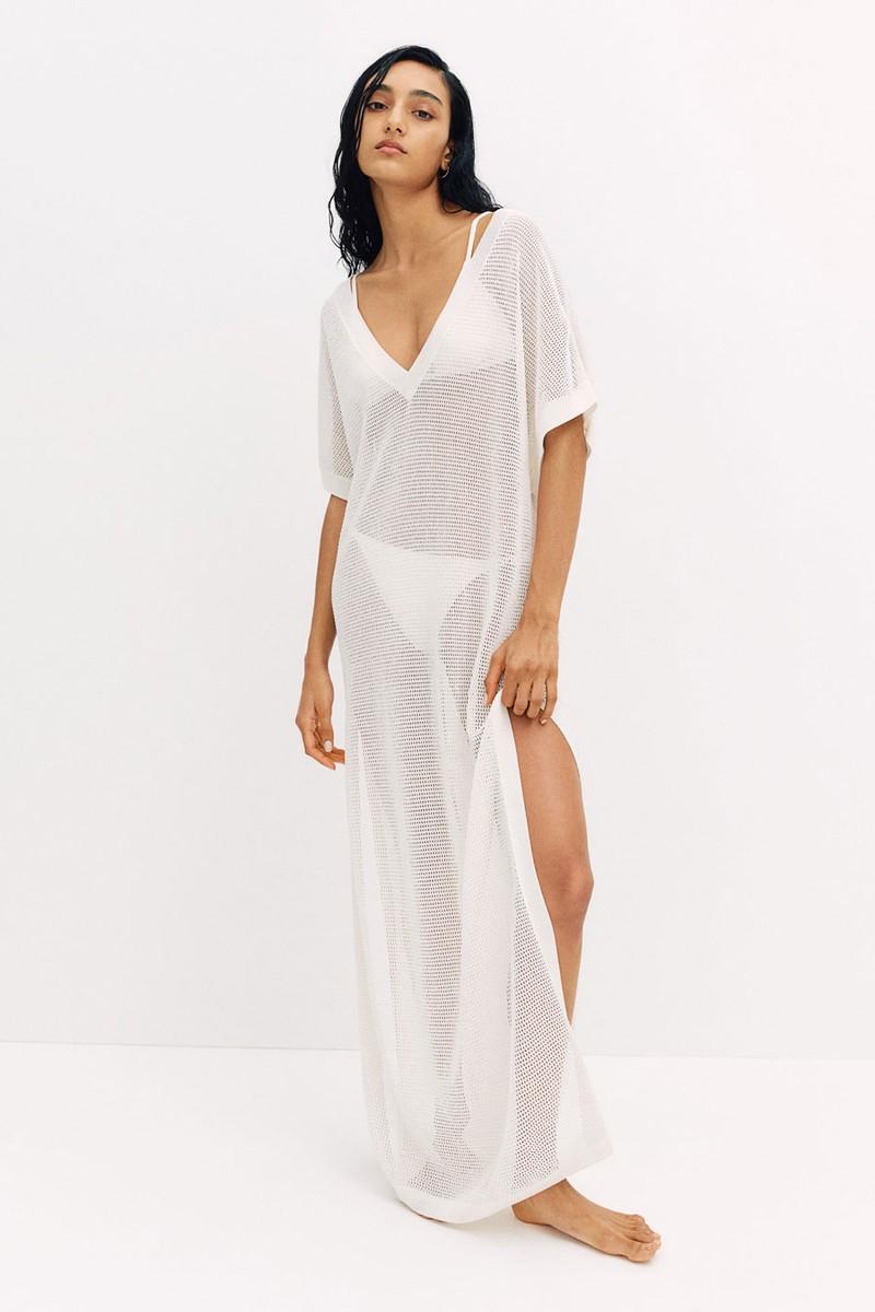 Pointelle-Knit Beach Dress