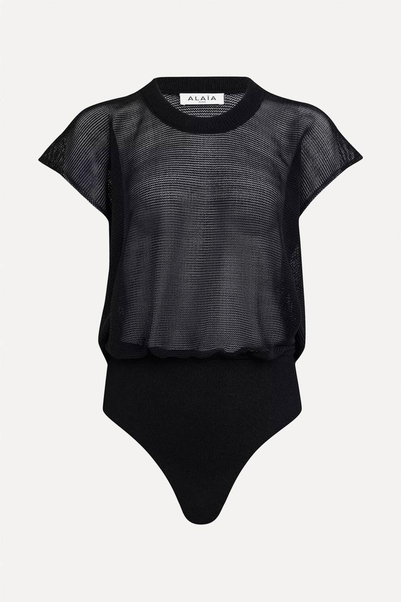 Sheer T-shirt Bodysuit from ALAÏA