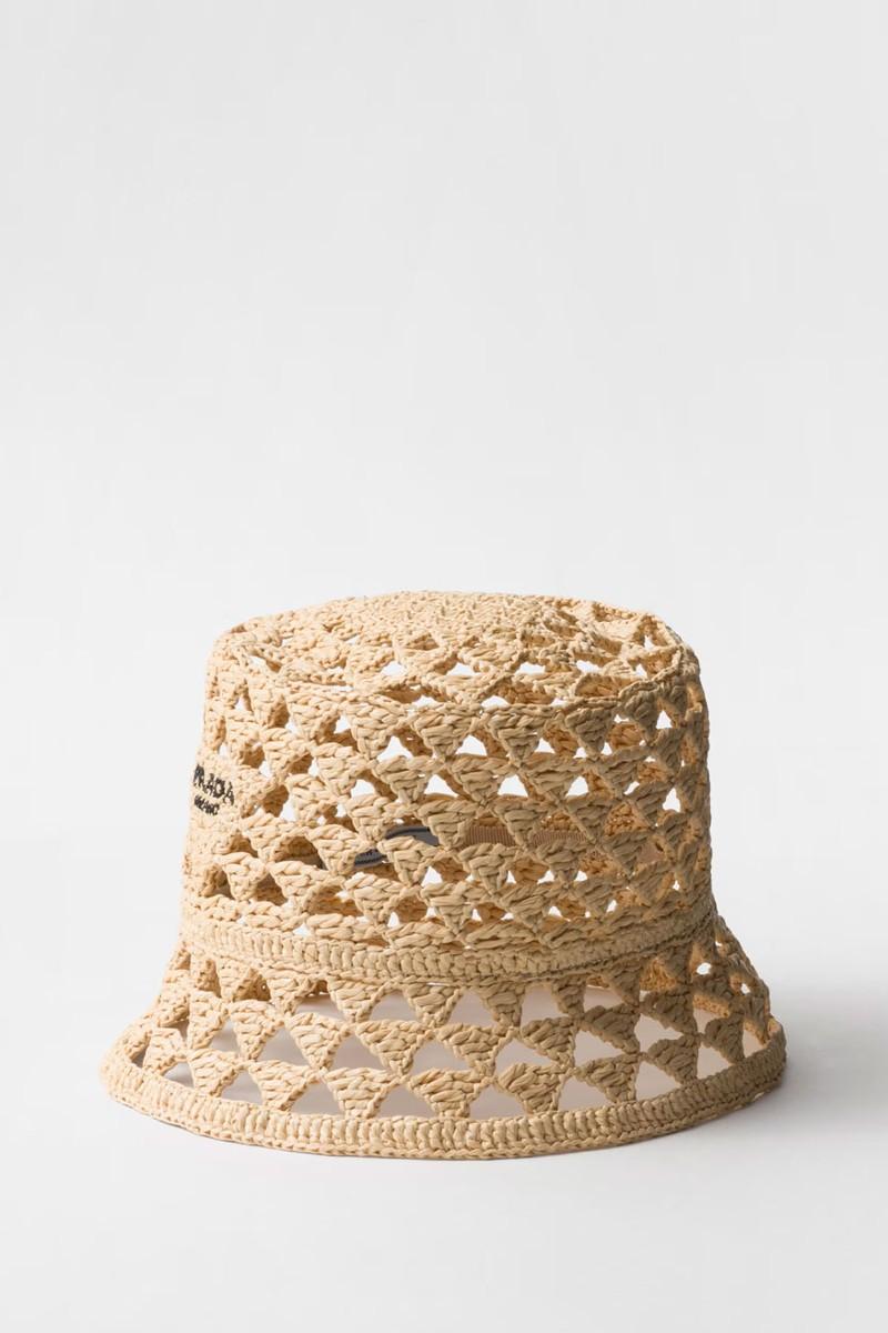 Crochet Bucket Hat from Prada