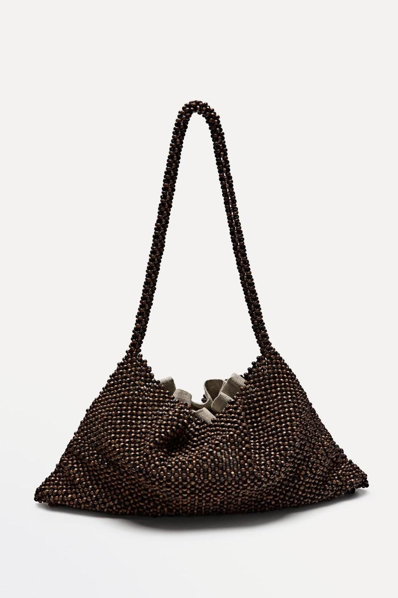 Wooden Shoulder Satchel Bag