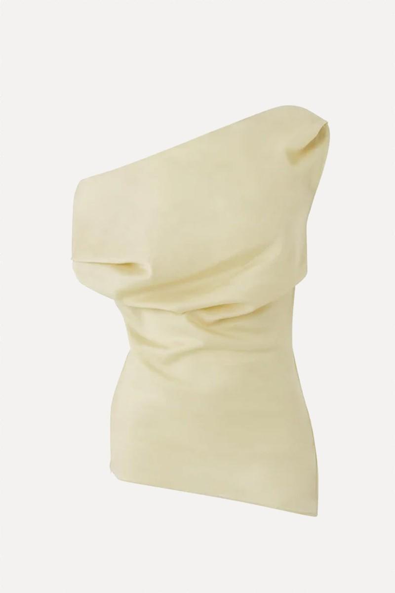 Twist Gathered Cotton Top from Entire Studios