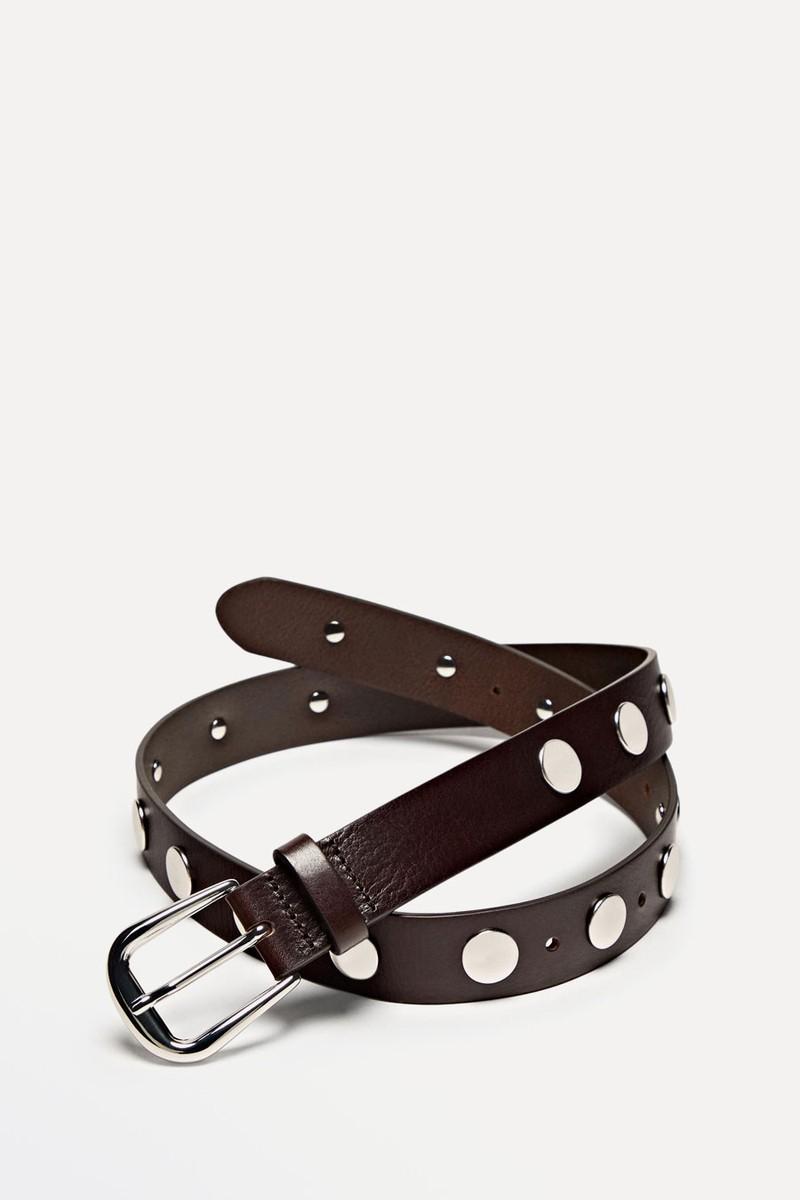 Studded Nappa Leather Belt