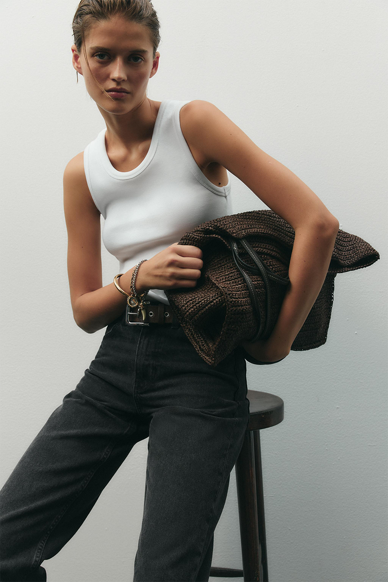 Woven Tote Bag from Zara