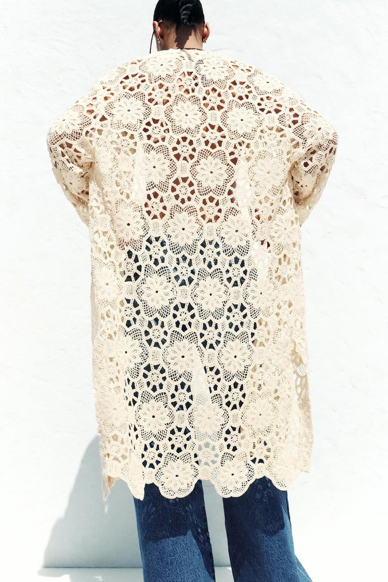 Crochet Kimono Jacket from Zara