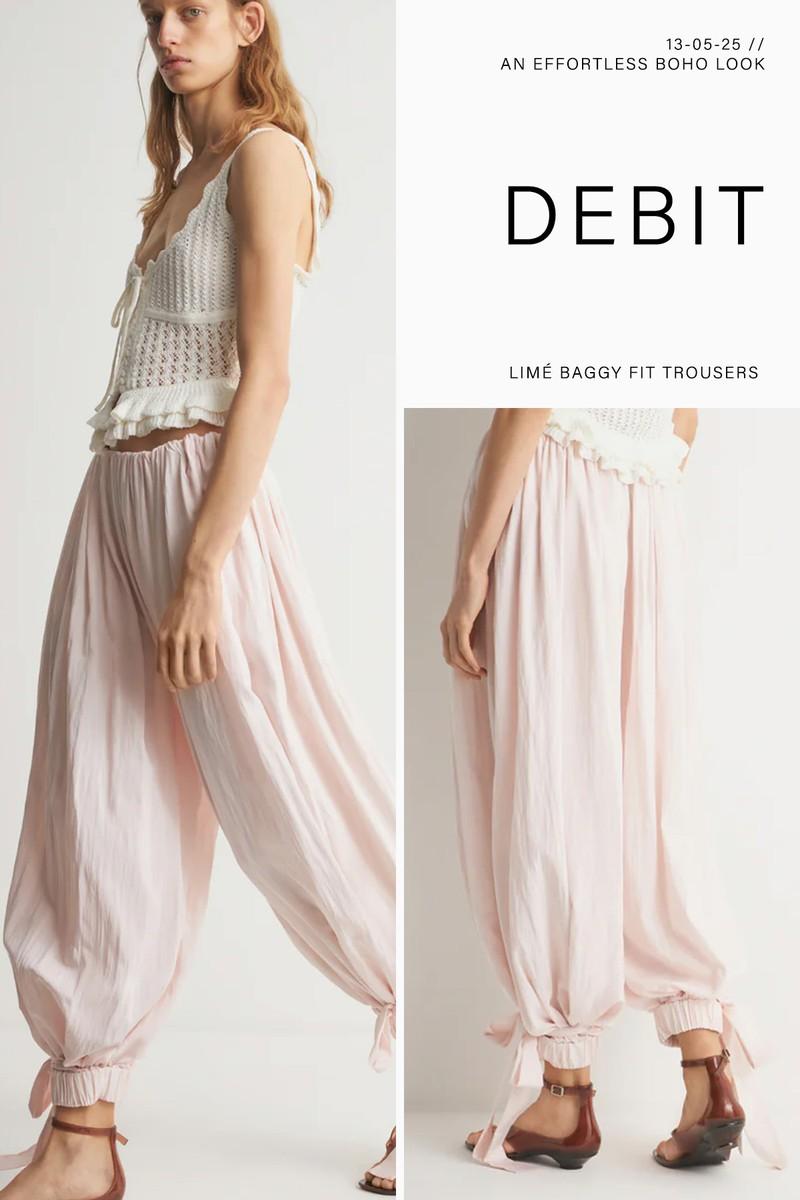 Baggy Fit Viscose Trousers from Limé