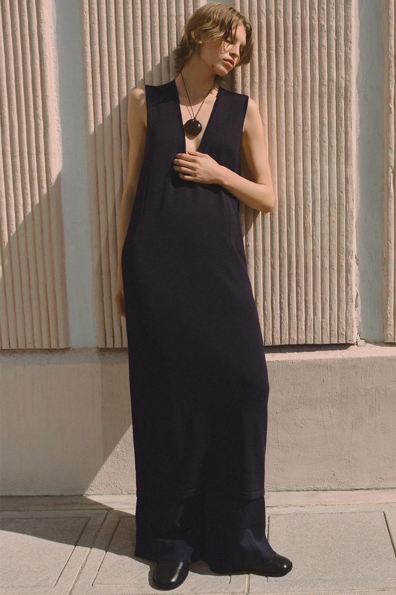 Knitted Cotton Midi Dress