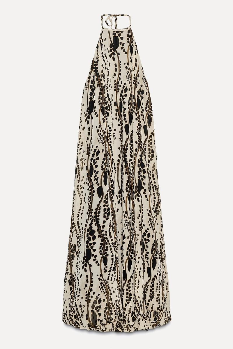 Printed Halter Dress