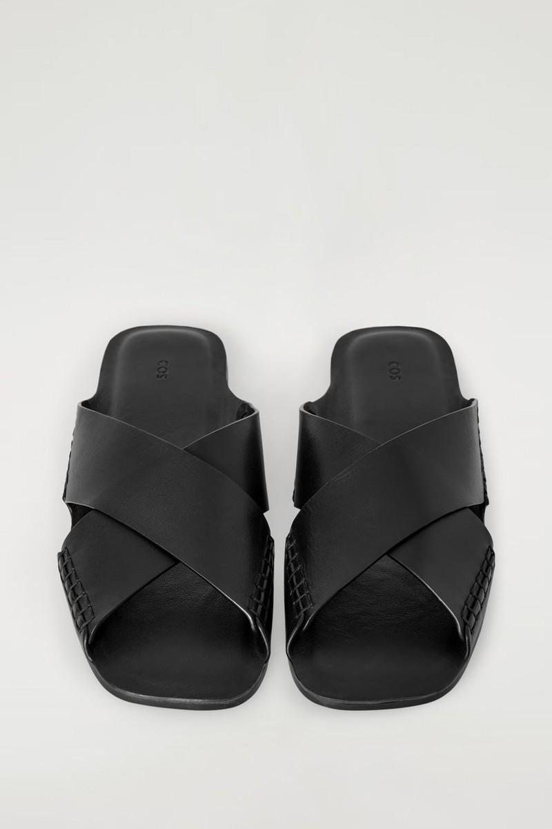 Crossover Leather Sandals