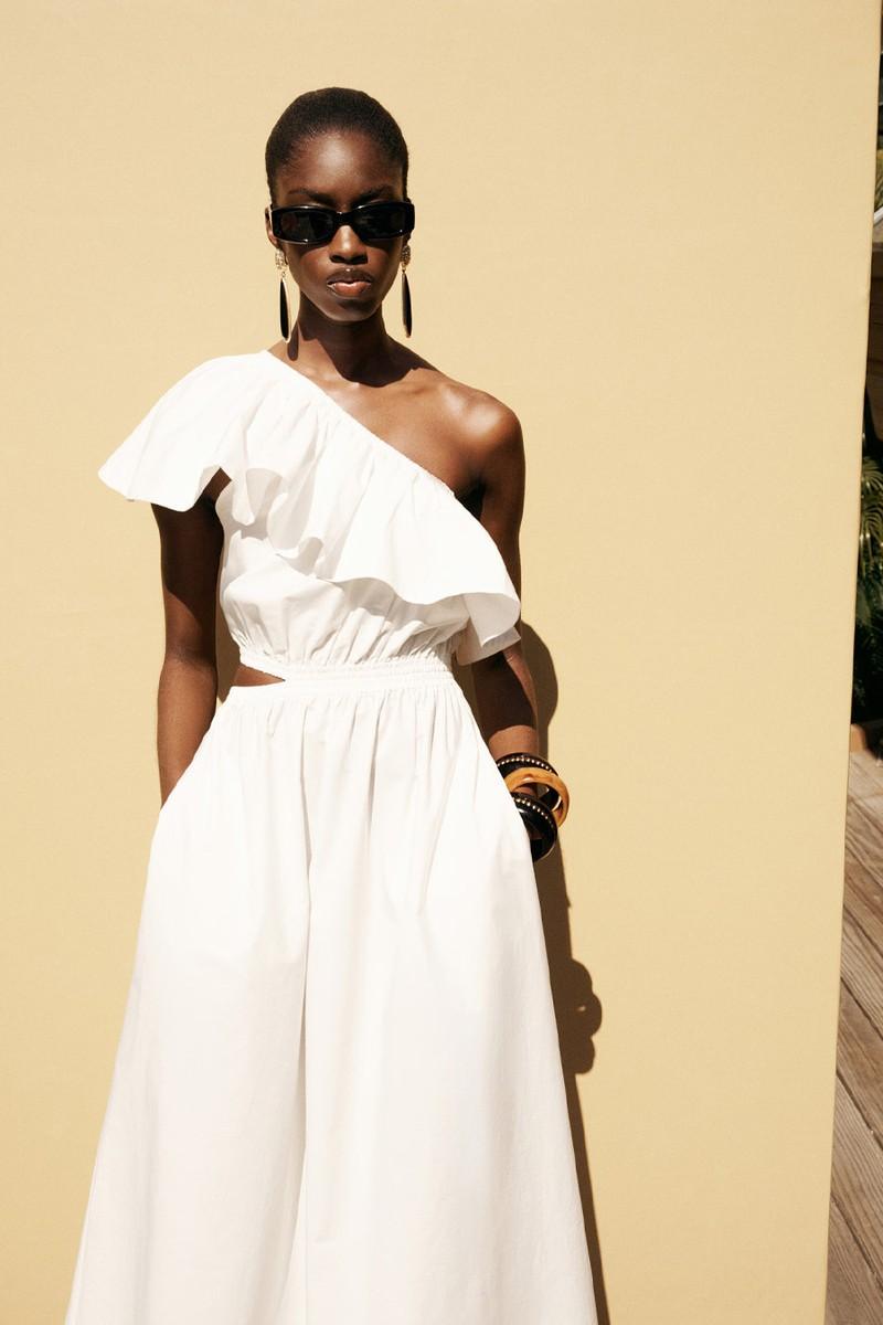 Asymmetrical Dress With Cut-Out from Mango