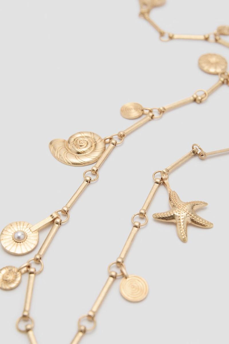 Metal Belt With Hanging Pieces