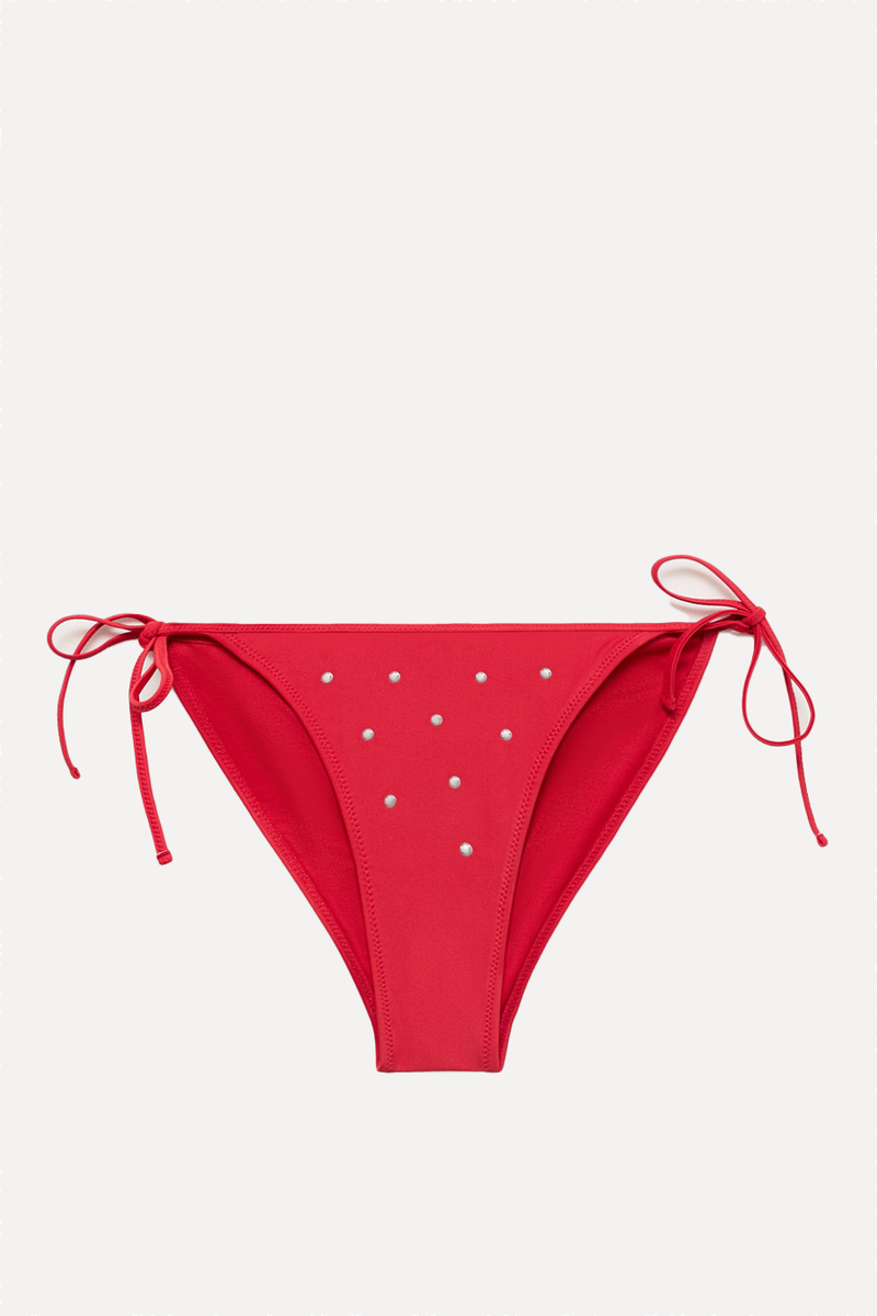 Bikini Bottoms With Metallic Appliqués from Mango