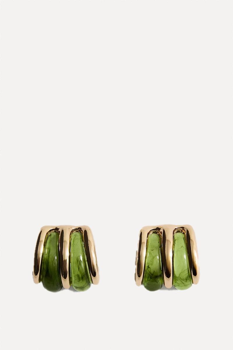 Mixed Resin Earrings