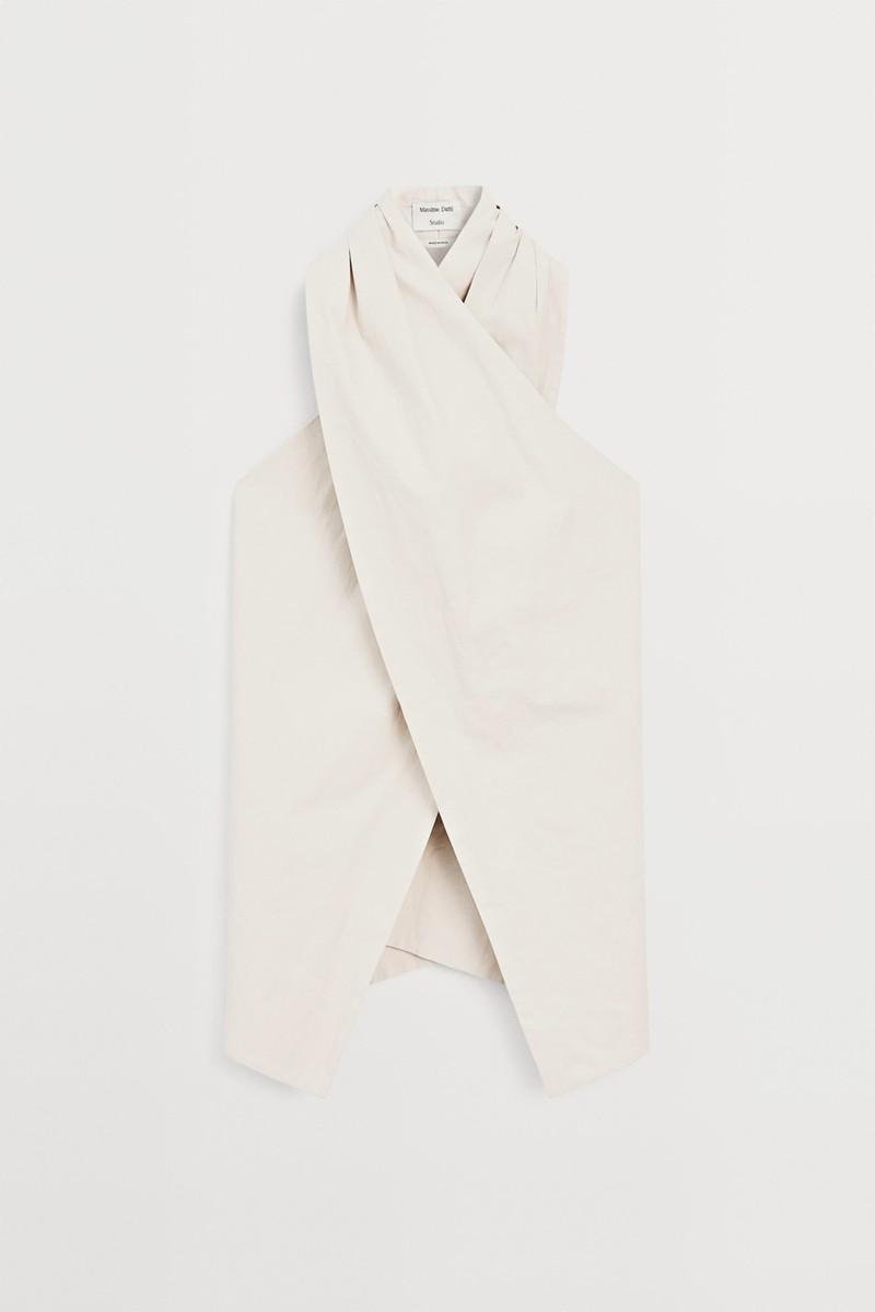 100% Linen Wrap Top from Massimo Dutti