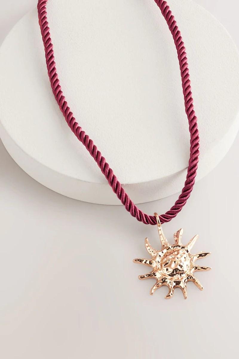 Gold Tone Sun Cord Necklace from Next