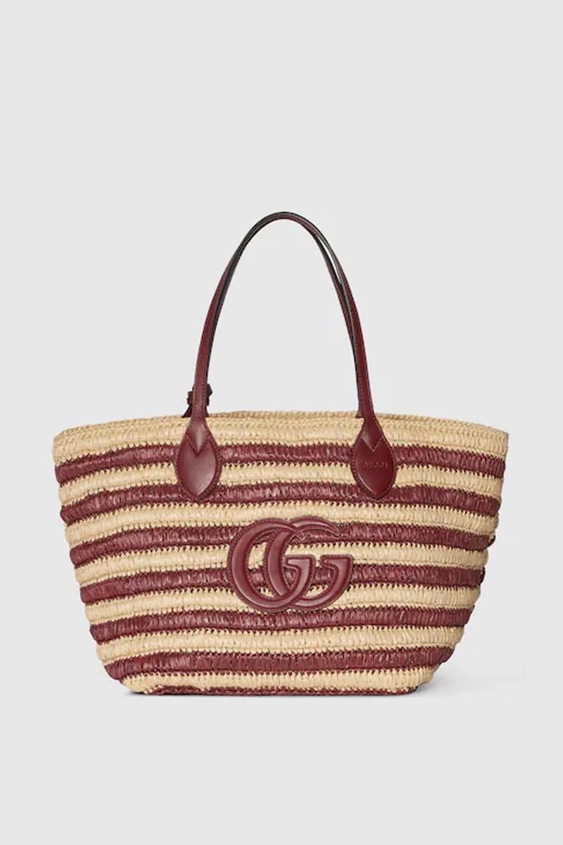 Woven Medium Tote Bag from Gucci