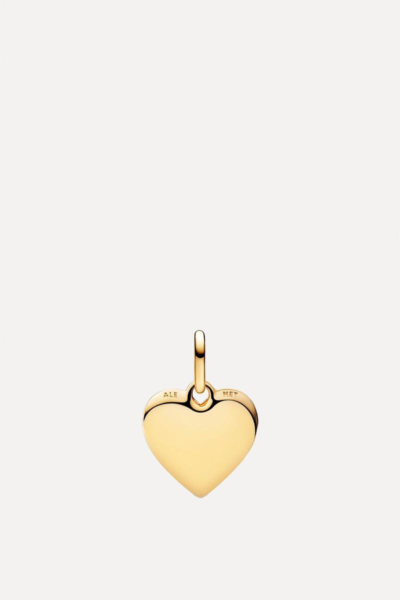 Engravable Heart Medallion Charm