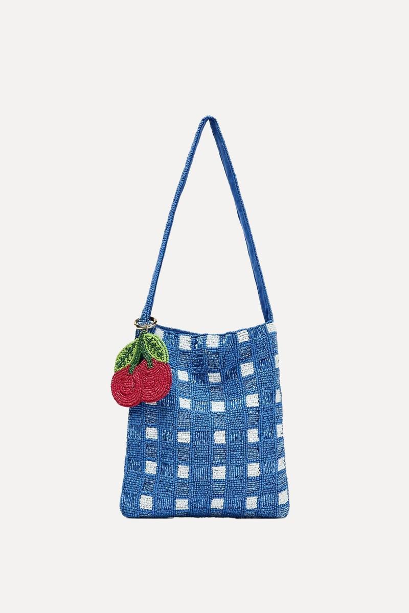 Fantasy Beaded Mini Bucket Bag