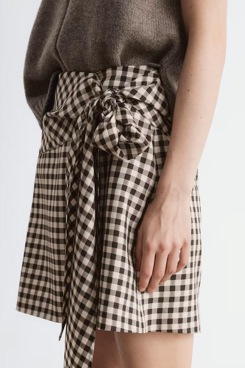 Checkered Mini Skirt