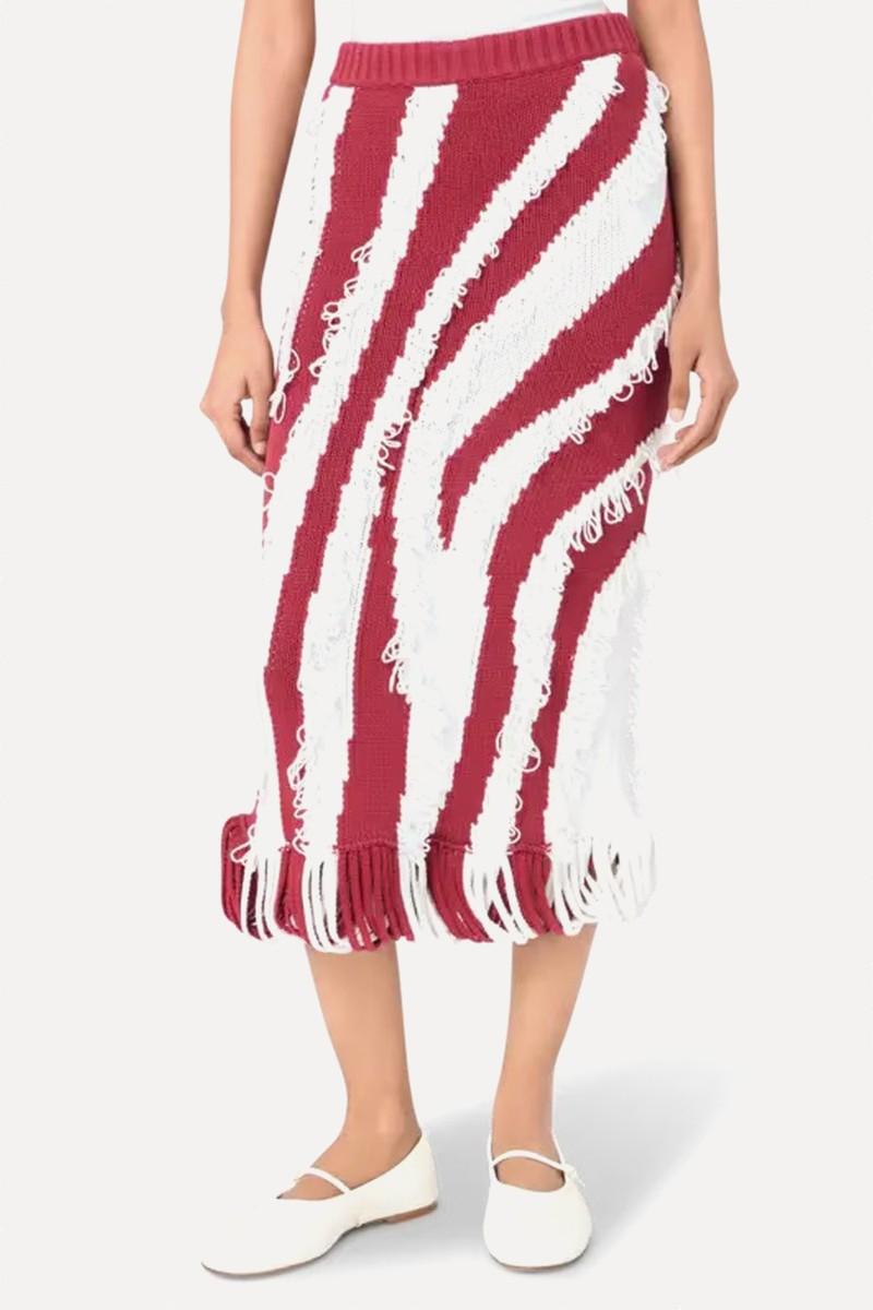 Roaring Intarsia Midi Skirt from Diotima