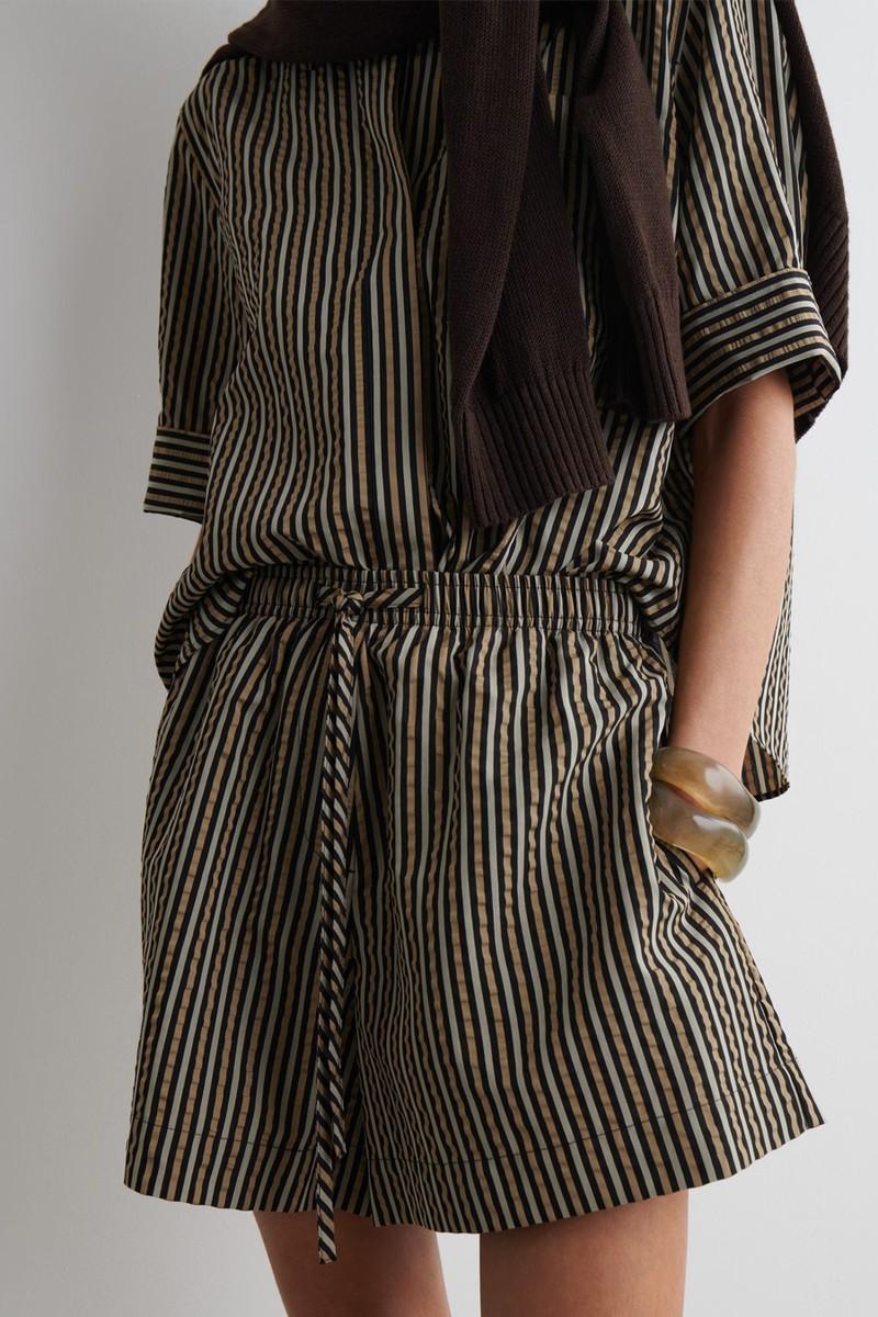 Striped Seersucker Shorts