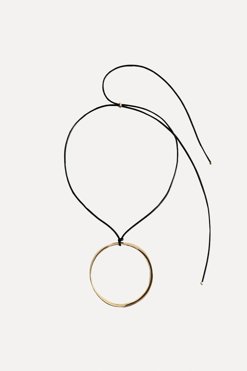 Hoop Pendant Necklace from Mango