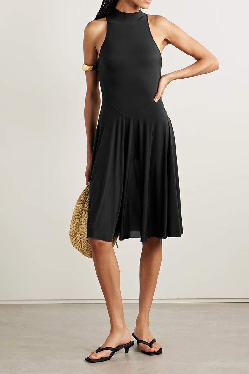 Milky Sheer High Neck Midi Dress from Skims