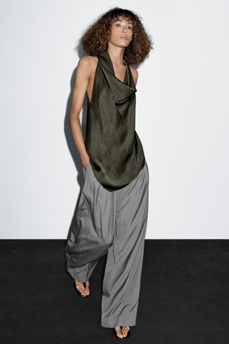 Draped Halter Top from Massimo Dutti