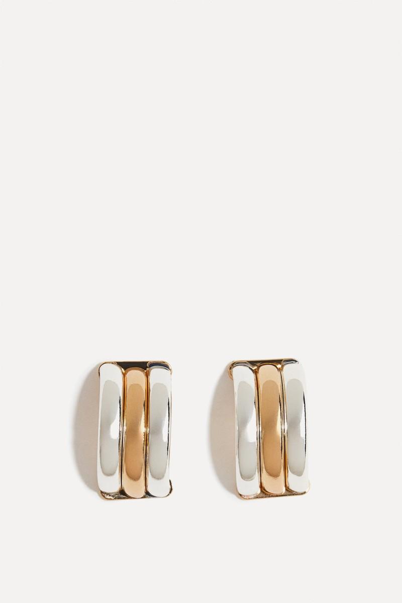 Two-Tone Earrings